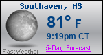 Weather Forecast for Southaven, MS
