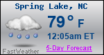 Weather Forecast for Spring Lake, NC