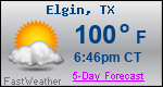 Weather Forecast for Elgin, TX