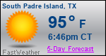 Weather Forecast for South Padre Island, TX