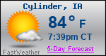 Weather Forecast for Cylinder, IA