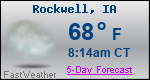 Weather Forecast for Rockwell, IA