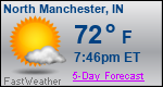 Weather Forecast for North Manchester, IN