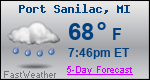Weather Forecast for Port Sanilac, MI