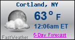 Weather Forecast for Cortland, NY