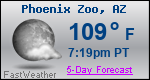 Weather Forecast for Phoenix Zoo, AZ