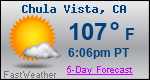 Weather Forecast for Chula Vista, CA