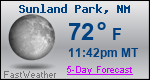 Weather Forecast for Sunland Park, NM
