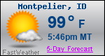 Weather Forecast for Montpelier, ID