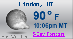 Weather Forecast for Lindon, UT