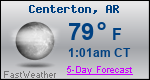 Weather Forecast for Centerton, AR