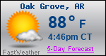 Weather Forecast for Oak Grove, AR
