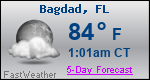 Weather Forecast for Bagdad, FL