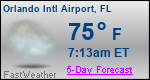 Weather Forecast for Orlando International Airport, FL