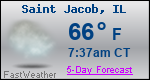 Weather Forecast for Saint Jacob, IL