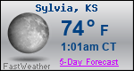 Weather Forecast for Sylvia, KS