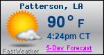 Weather Forecast for Patterson, LA