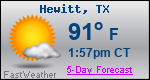 Weather Forecast for Hewitt, TX