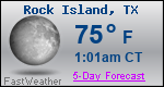 Weather Forecast for Rock Island, TX