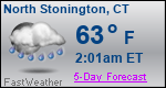 Weather Forecast for North Stonington, CT