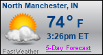 Weather Forecast for North Manchester, IN