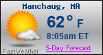 Weather Forecast for Manchaug, MA