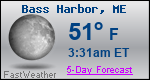 Weather Forecast for Bass Harbor, ME
