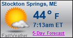 Weather Forecast for Stockton Springs, ME