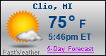 Weather Forecast for Clio, MI