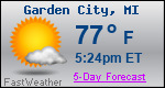 Weather Forecast for Garden City, MI