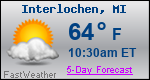 Weather Forecast for Interlochen, MI