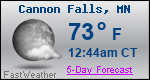 Weather Forecast for Cannon Falls, MN