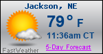 Weather Forecast for Jackson, NE