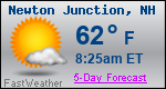 Weather Forecast for Newton Junction, NH