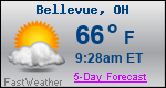 Weather Forecast for Bellevue, OH