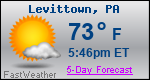 Weather Forecast for Levittown, PA