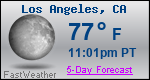 Weather Forecast for Los Angeles, CA