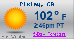 Weather Forecast for Pixley, CA