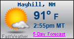 Weather Forecast for Mayhill, NM