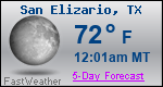 Weather Forecast for San Elizario, TX
