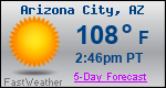 Weather Forecast for Arizona City, AZ