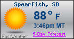 Weather Forecast for Spearfish, SD