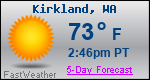 Weather Forecast for Kirkland, WA