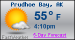 Weather Forecast for Prudhoe Bay, AK