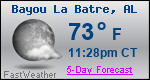 Weather Forecast for Bayou La Batre, AL