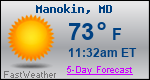 Weather Forecast for Manokin, MD