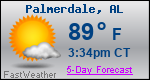 Weather Forecast for Palmerdale, AL