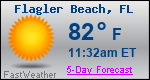 Weather Forecast for Flagler Beach, FL