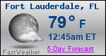 Weather Forecast for Fort Lauderdale, FL