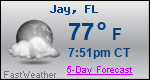 Weather Forecast for Jay, FL